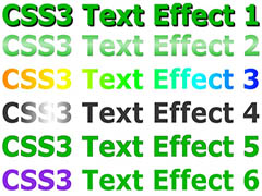 text effect, text css